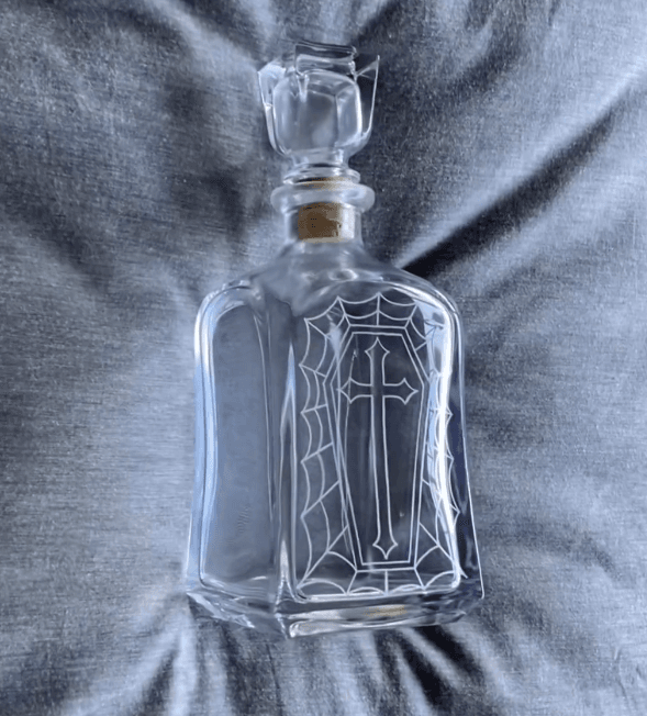 Coffin Crystal Decanter